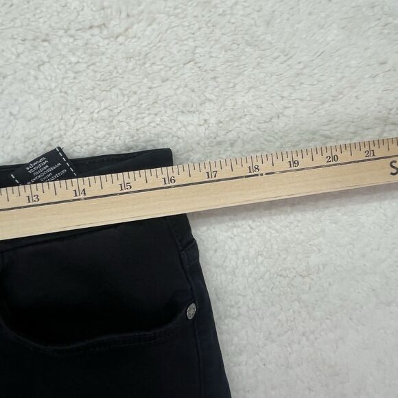 7 For All Mankind‎ The High Waist Skinny Jeans Size 32x27 Stretch Black Denim - Picture 2 of 7
